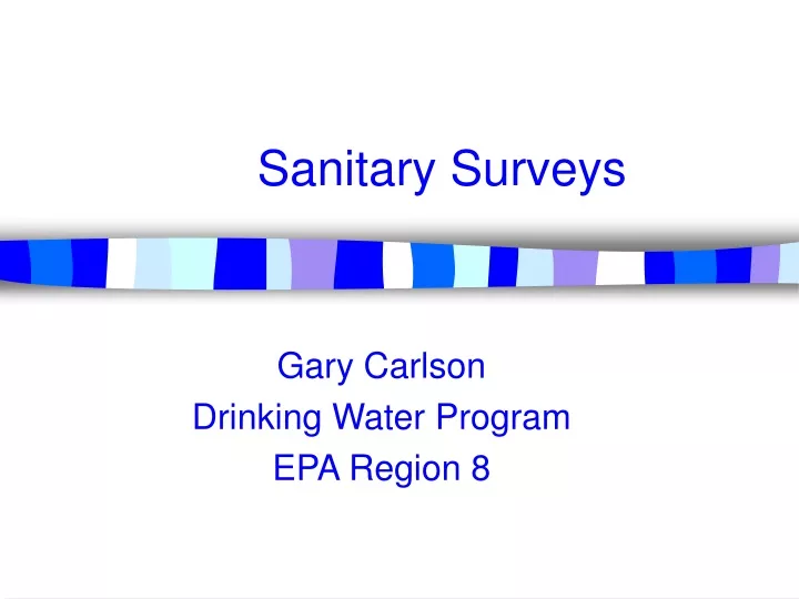 sanitary surveys