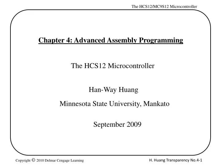 chapter 4 advanced assembly programming