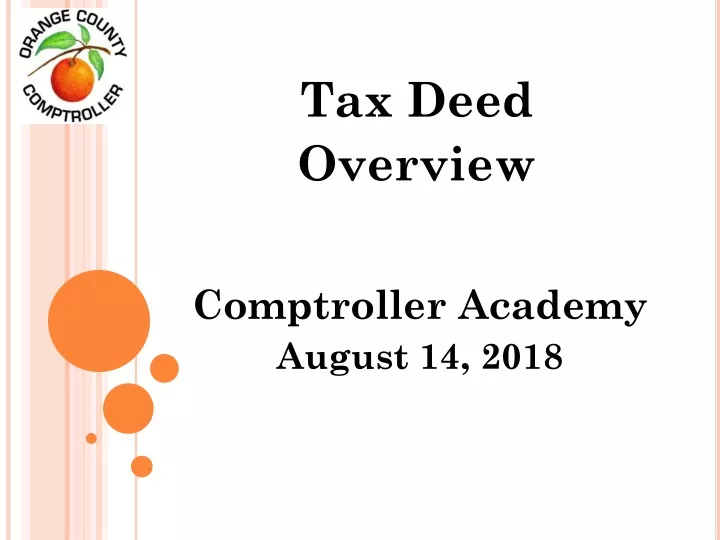 tax deed overview