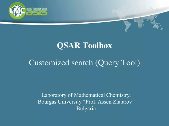 qsar toolbox customized search query tool