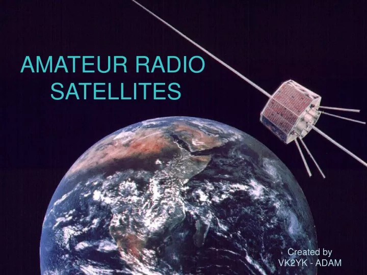 amateur radio satellites