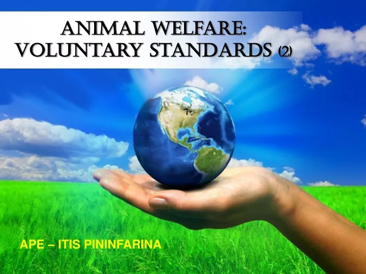 animal welfare voluntary standards 2