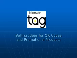 Selling Ideas for QR Codes and Promotional Products