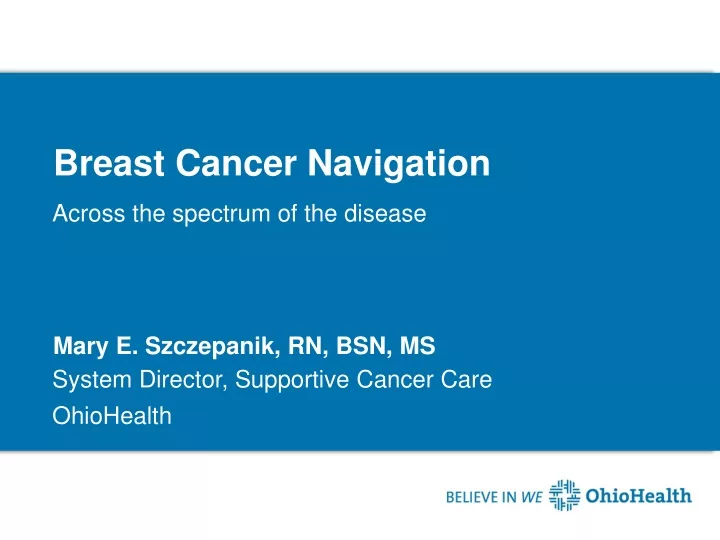 breast cancer navigation