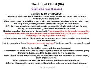 The Life of Christ (34)