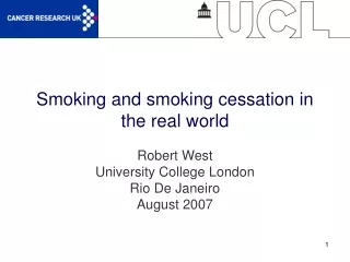 Smoking and smoking cessation in the real world