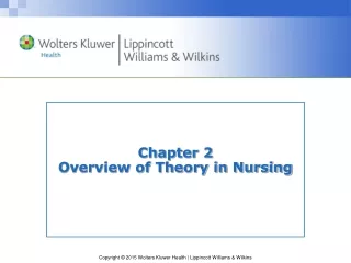Chapter 2 Overview of Theory in Nursing