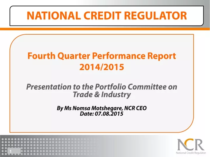 fourth quarter performance report 2014 2015