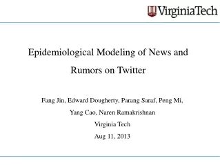 Epidemiological Modeling of News and Rumors on Twitter