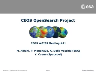 CEOS OpenSearch Project
