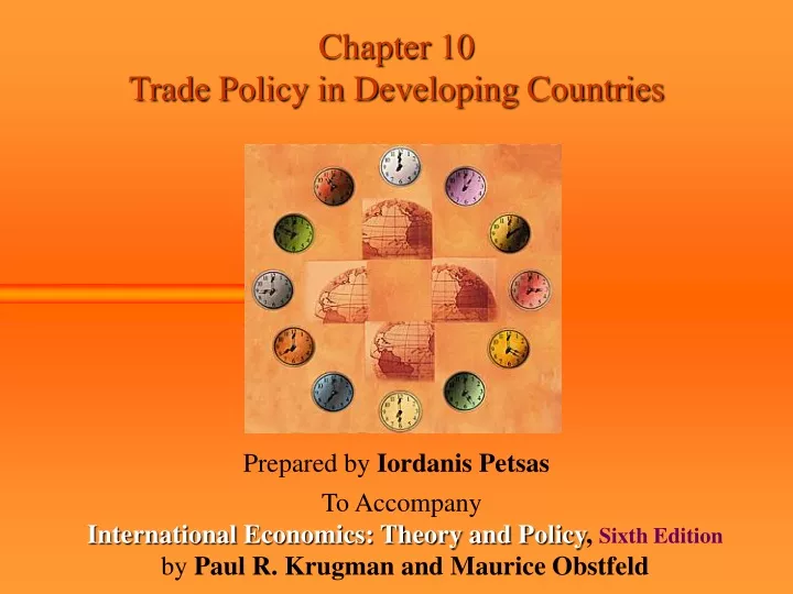 chapter 10 trade policy in developing countries