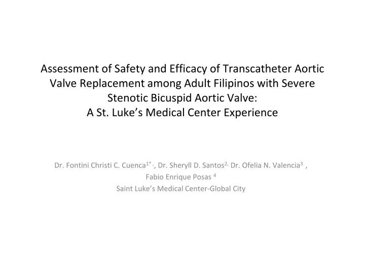 assessment of safety and efficacy