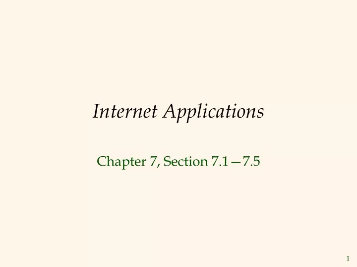 internet applications