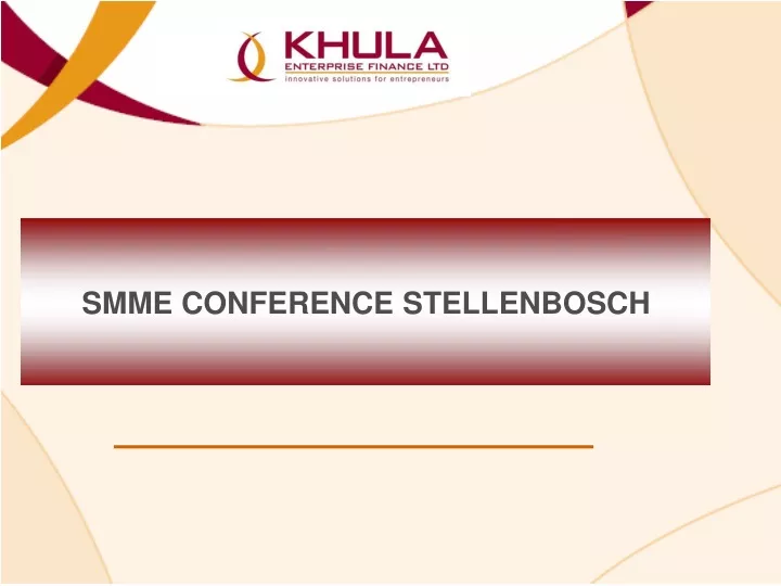 smme conference stellenbosch