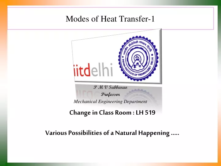 modes of heat transfer 1