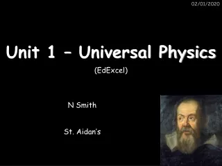 Unit 1 – Universal Physics