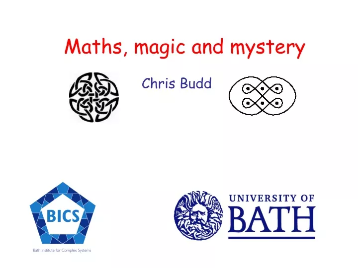 maths magic and mystery chris budd
