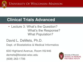 Clinical Trials Advanced