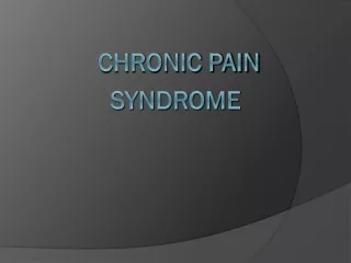 CHRONIC PAIN SYNDROME