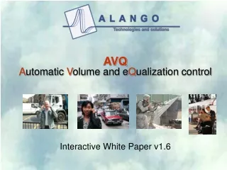 AVQ A utomatic V olume and  e Q ualization  control