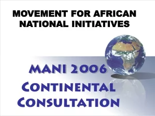 MANI 2006 Continental Consultation
