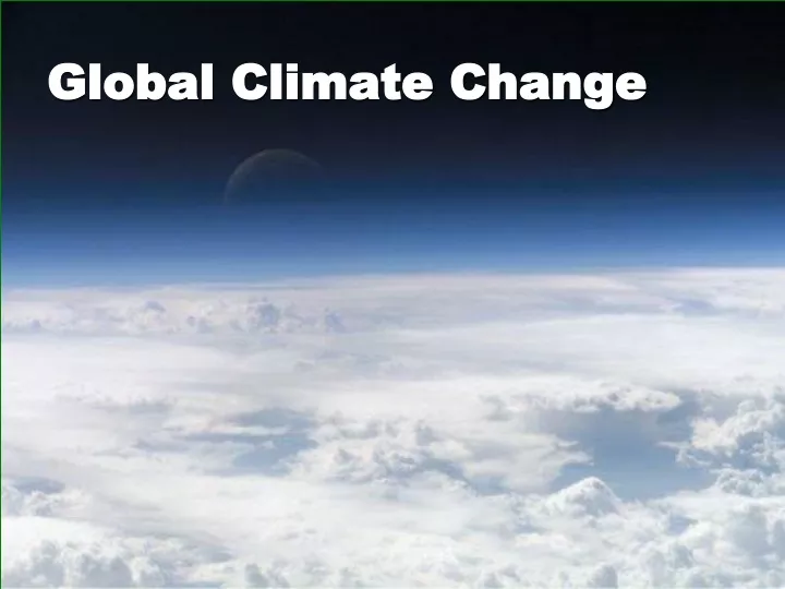 global climate change