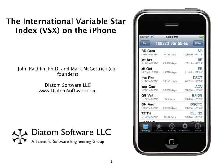 the international variable star index vsx on the iphone