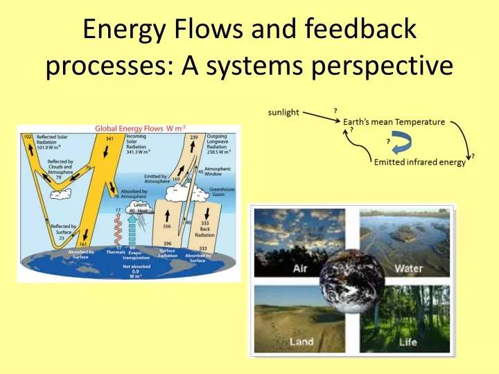 energy flows and feedback processes a systems perspective