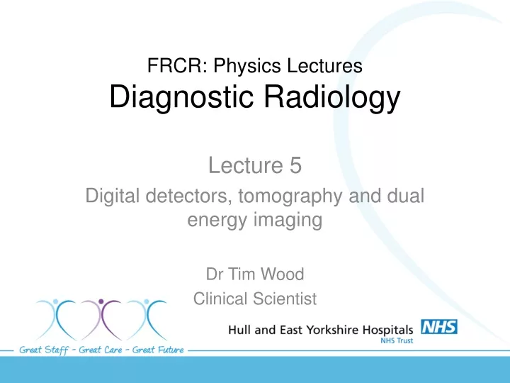 frcr physics lectures diagnostic radiology