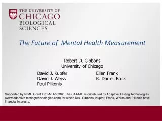 The Future of  Mental Health Measurement