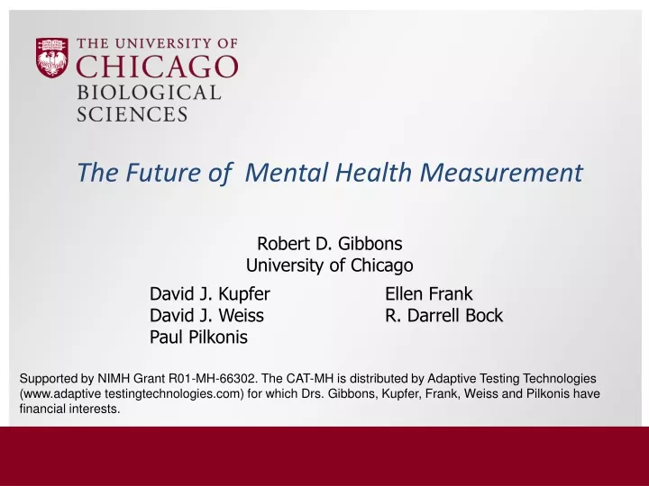 the future of mental health measurement