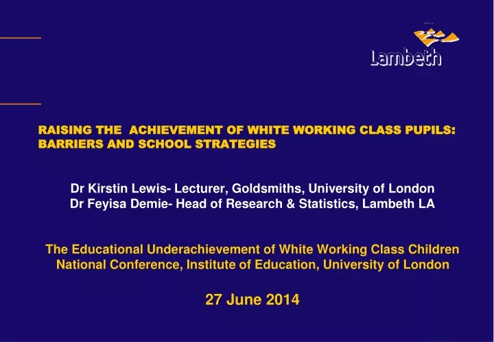 raising the achievement of white working class pupils barriers and school strategies