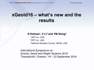 xGeoid16 – what’s new and the results