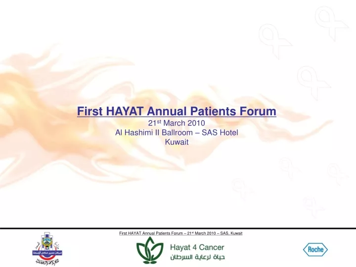 first hayat annual patients forum 21 st march