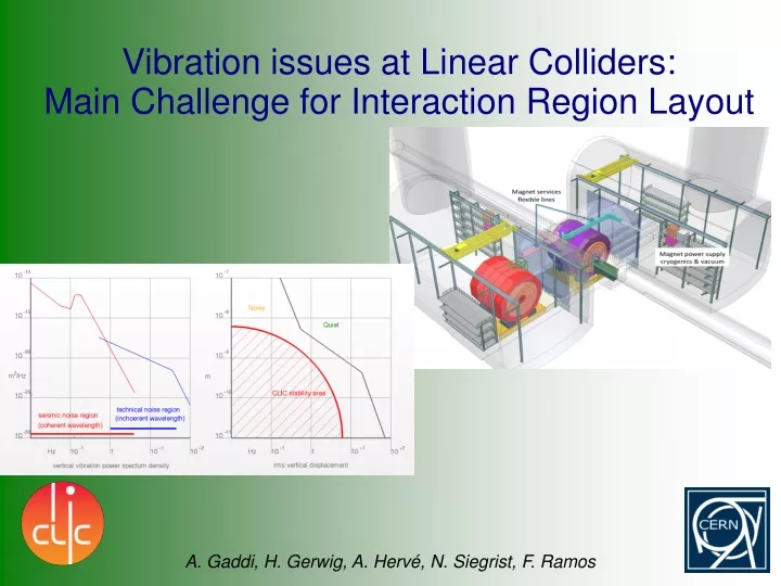 vibration issues at linear colliders main