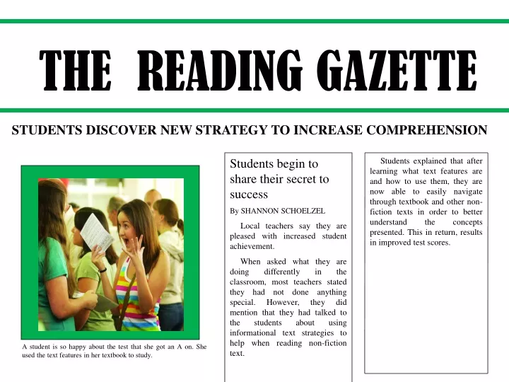 the reading gazette