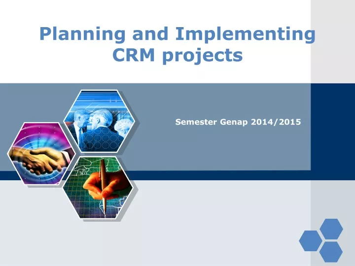 planning and implementing crm projects