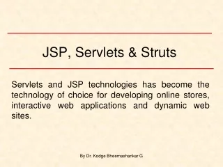 JSP, Servlets &amp; Struts