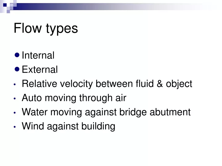 flow types
