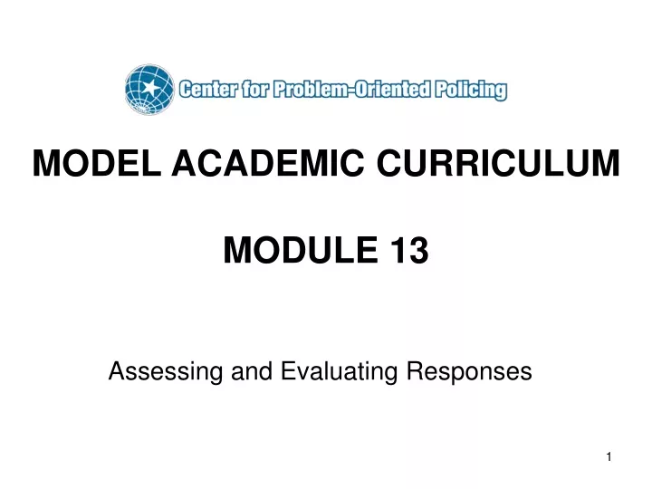 model academic curriculum module 13