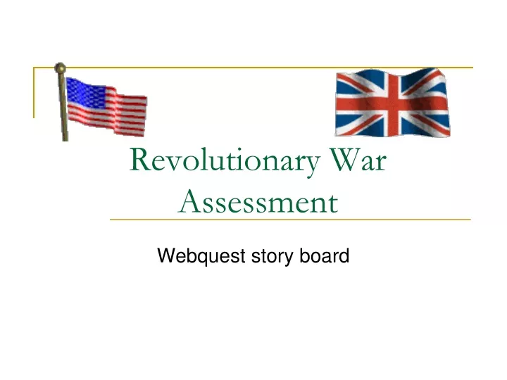 revolutionary war assessment