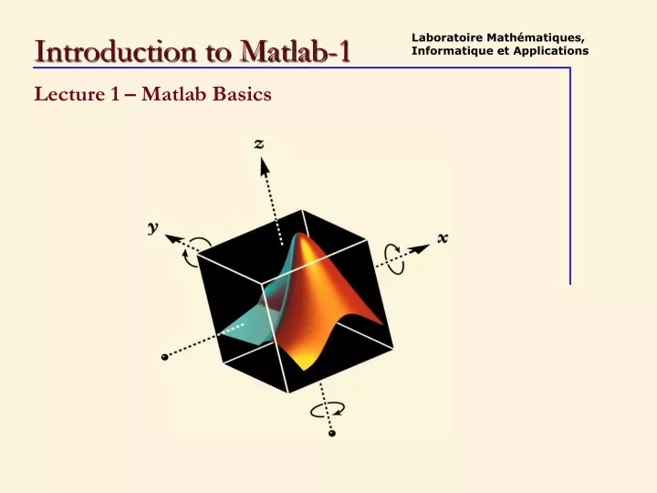 introduction to matlab 1