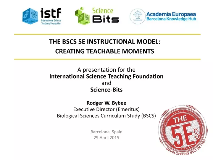the bscs 5e instructional model creating