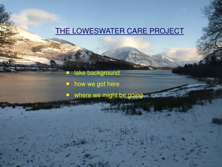 the loweswater care project
