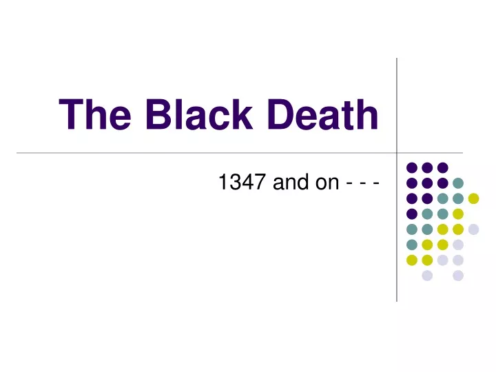 the black death