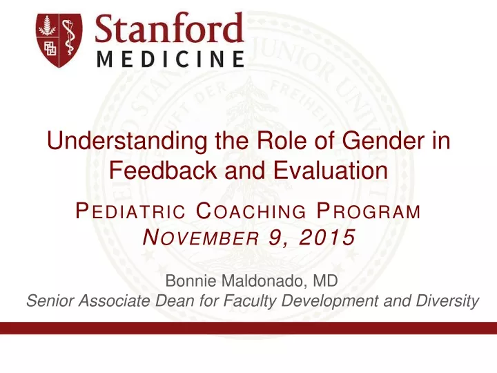 understanding the role of gender in feedback and evaluation