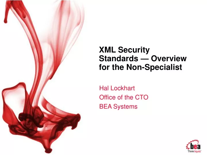 xml security standards overview for the non specialist