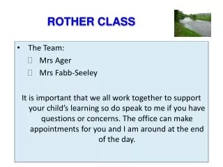 The Team:  Mrs Ager  Mrs  Fabb -Seeley