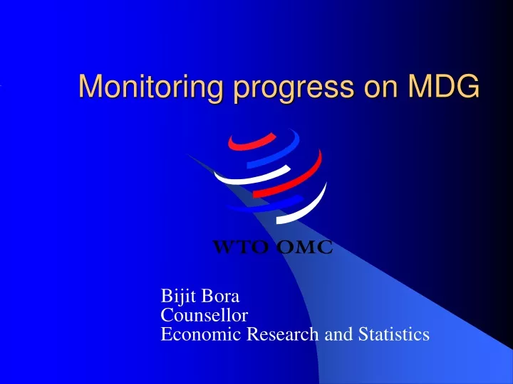 monitoring progress on mdg