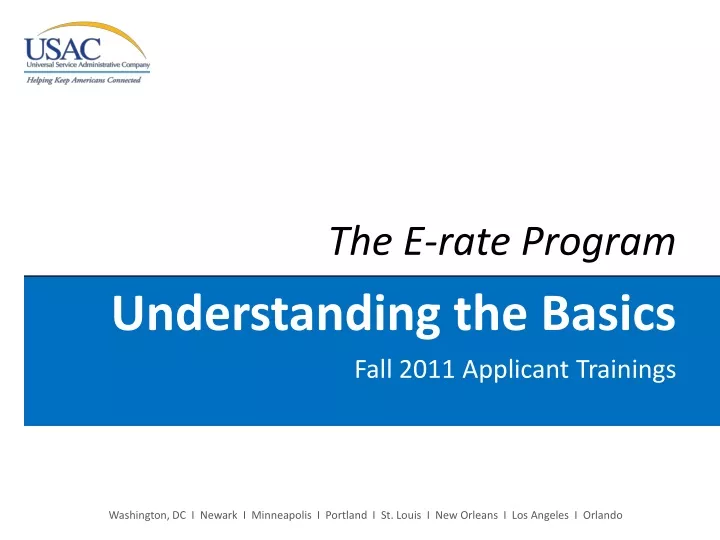 the e rate program